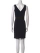 Theory V-Neck Mini Dress