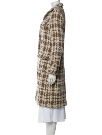 Theory Wool Houndstooth Print Coat