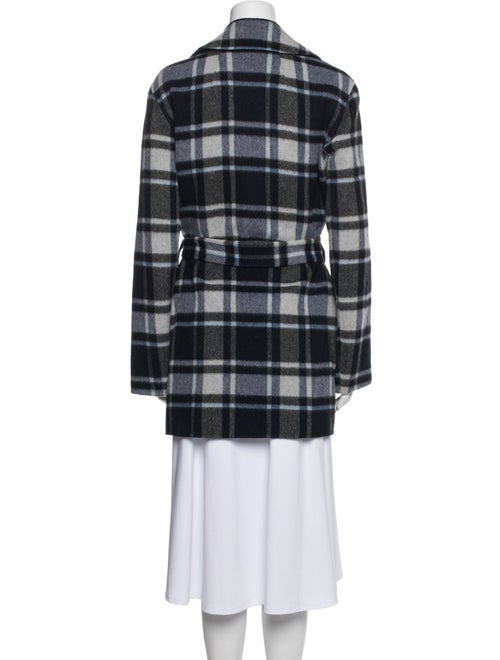 Theory Plaid Print Coat