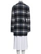 Theory Plaid Print Coat