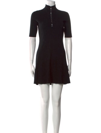 Theory Mock Neck Mini Dress