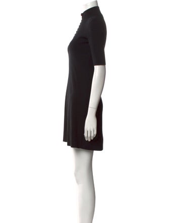 Theory Mock Neck Mini Dress