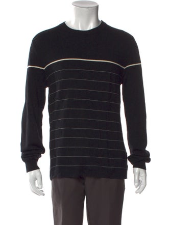 Theory Striped Crew Neck Pullover