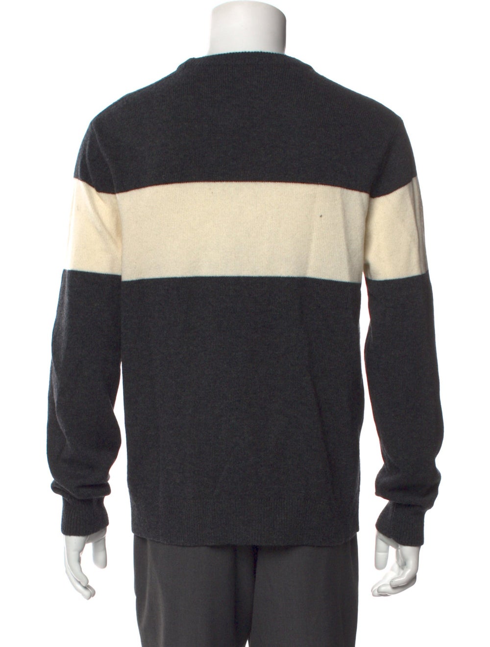 Theory Pullover Grey Colorblock Pattern Long Slee… - image 3