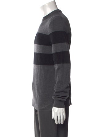 Theory Striped Crew Neck Pullover