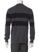 Theory Striped Crew Neck Pullover