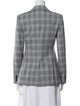Theory Virgin Wool Plaid Print Blazer
