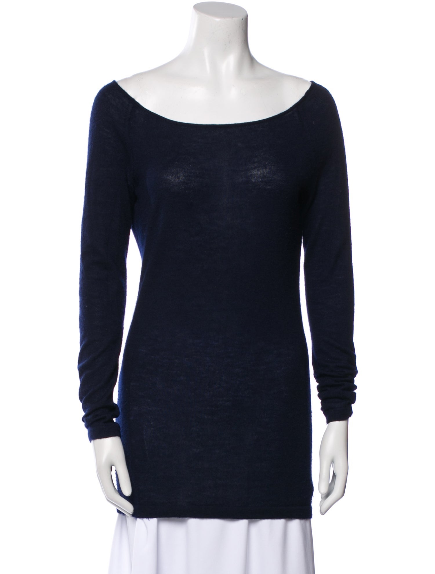 Theory Cashmere Bateau Neckline Sweater