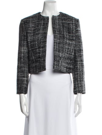 Theory Wool Tweed Pattern Evening Jacket