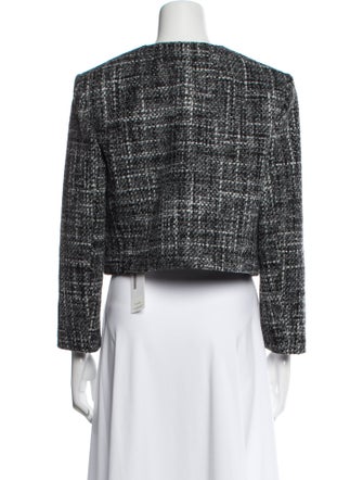 Theory Wool Tweed Pattern Evening Jacket