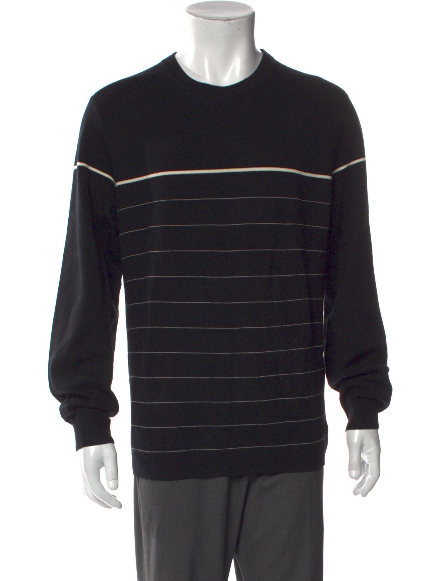 Theory Merino Wool Striped Pullover