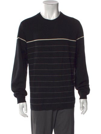 Theory Merino Wool Striped Pullover