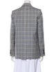Theory Virgin Wool Plaid Print Blazer