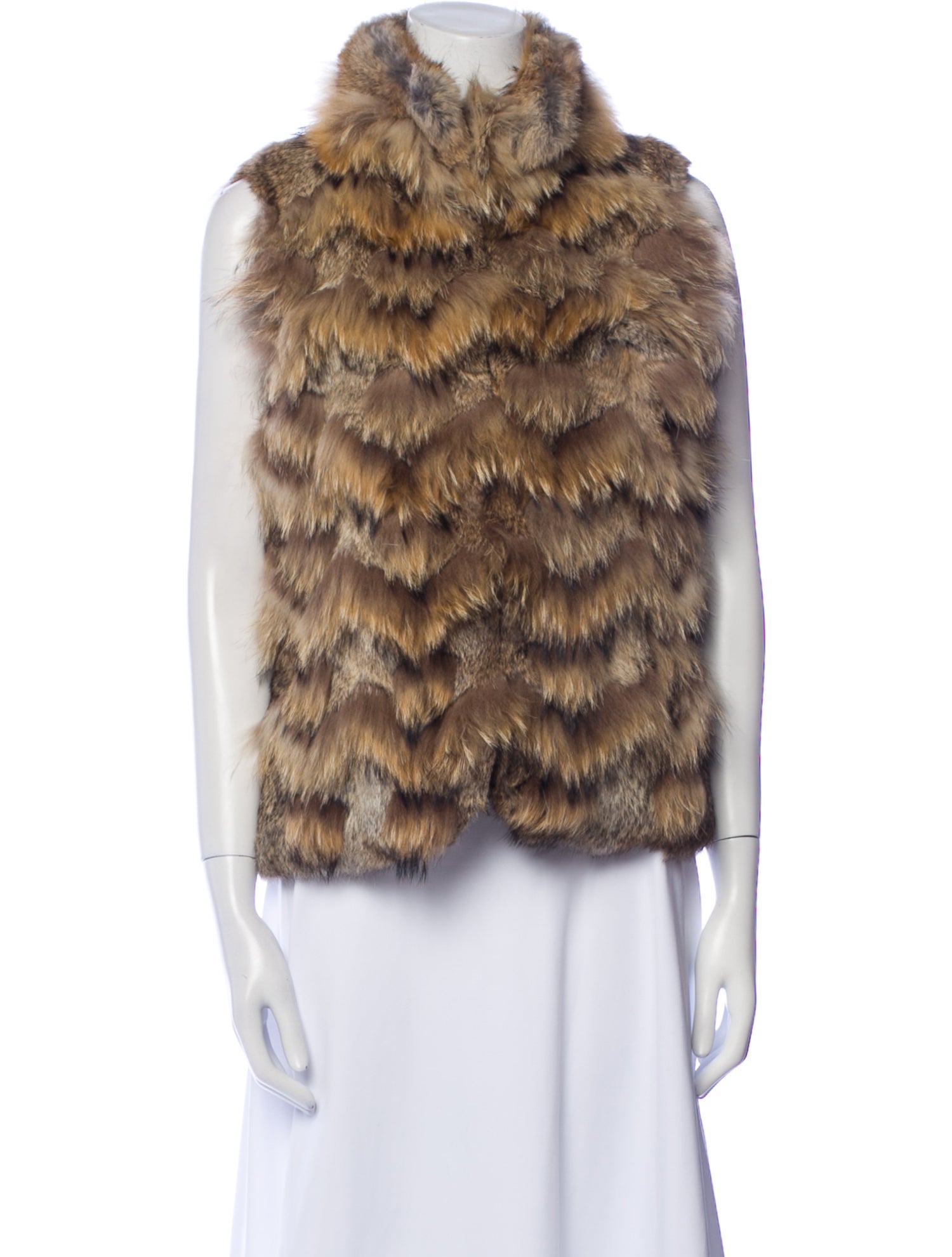 Theory Fur Patterned Fur Coat