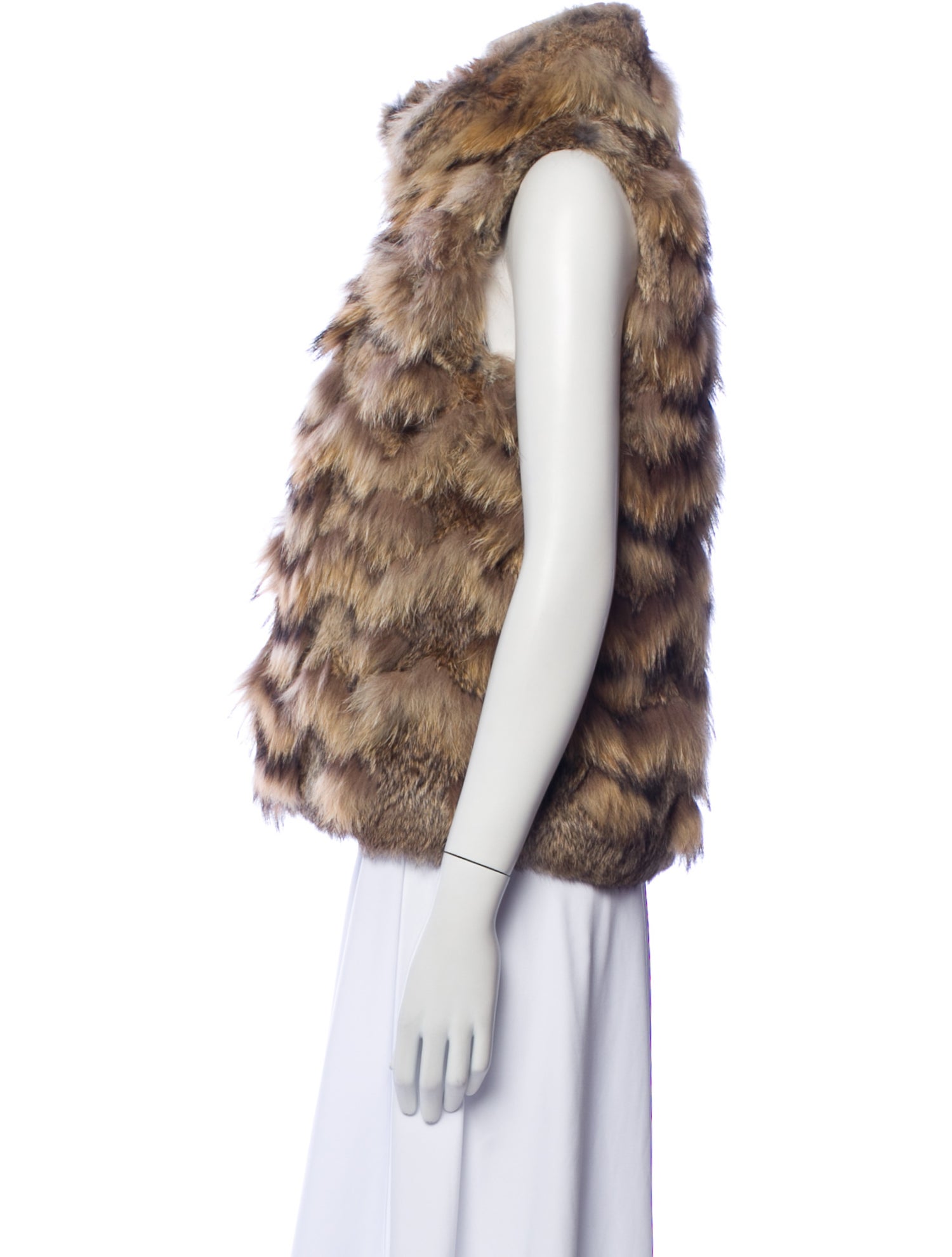 Theory Fur Patterned Fur Coat