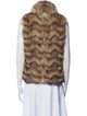 Theory Fur Patterned Fur Coat