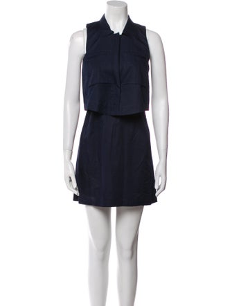 Theory Mock Neck Knee-Length Dress