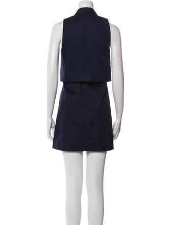 Theory Mock Neck Knee-Length Dress