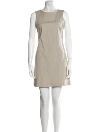 Theory Bateau Neckline Mini Dress