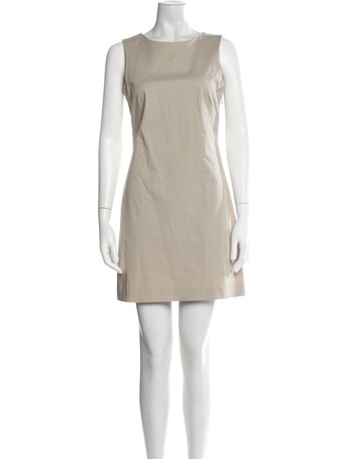 Theory Bateau Neckline Mini Dress