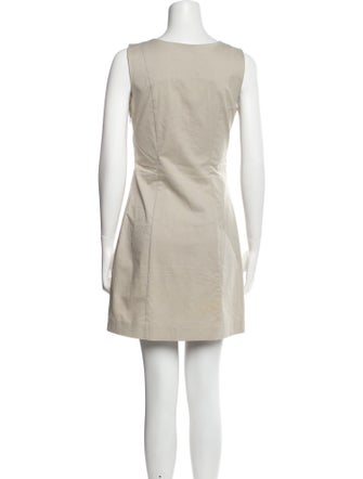 Theory Bateau Neckline Mini Dress