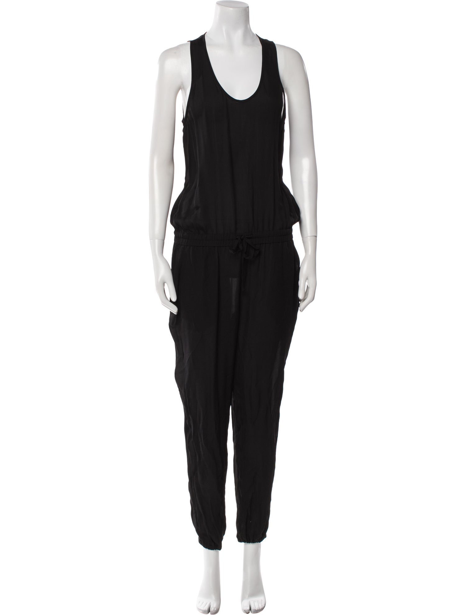 Theory Silk Scoop Neck Jumpsuit