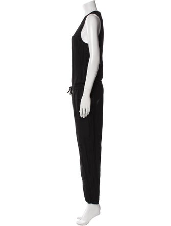 Theory Silk Scoop Neck Jumpsuit