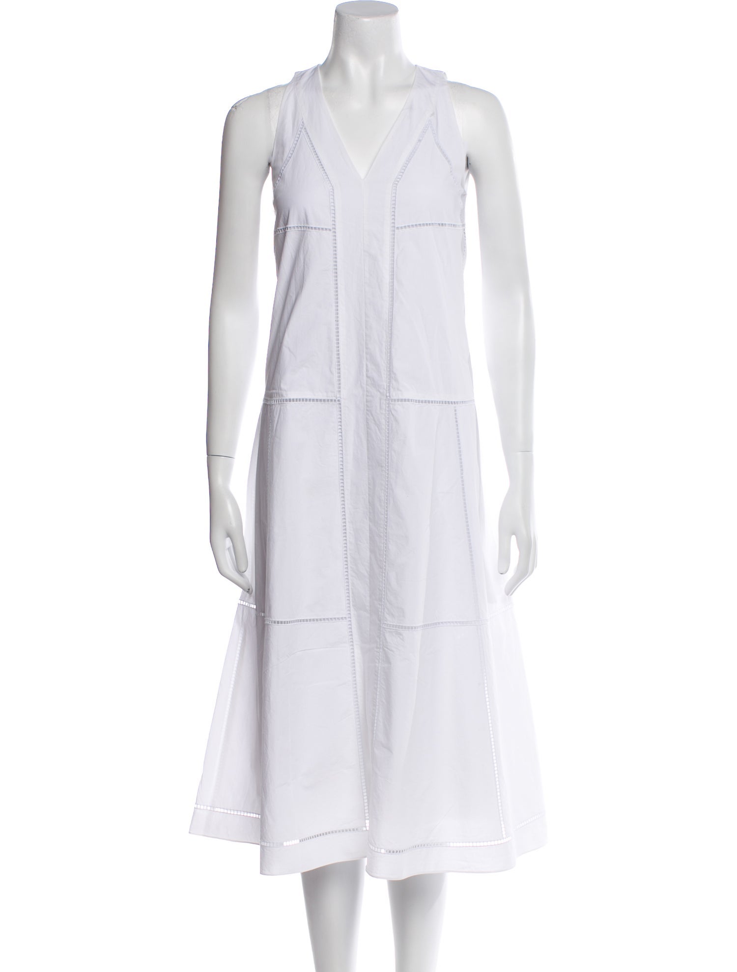 Theory V-Neck Midi Length Dress