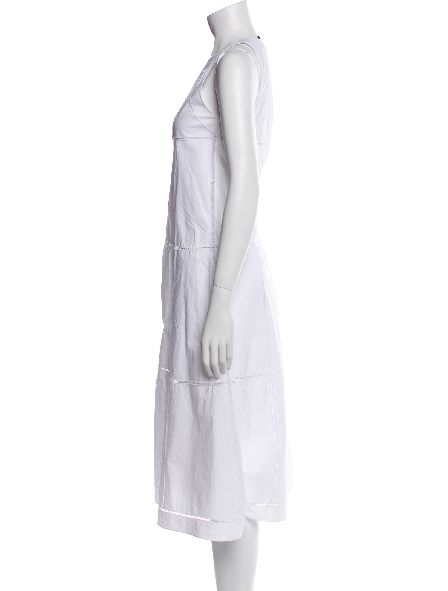 Theory V-Neck Midi Length Dress