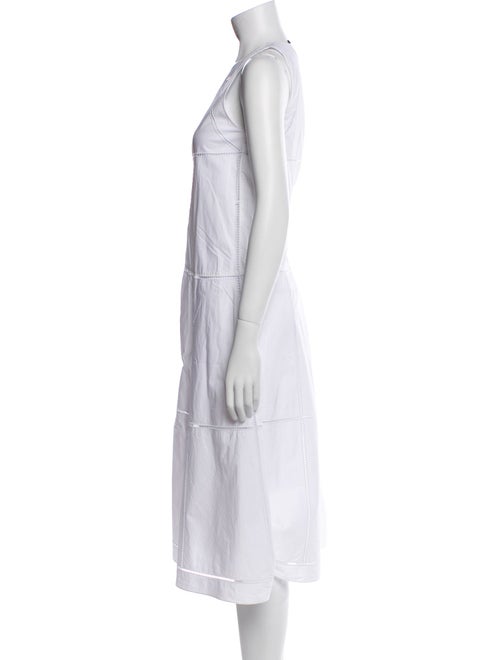 Theory V-Neck Midi Length Dress