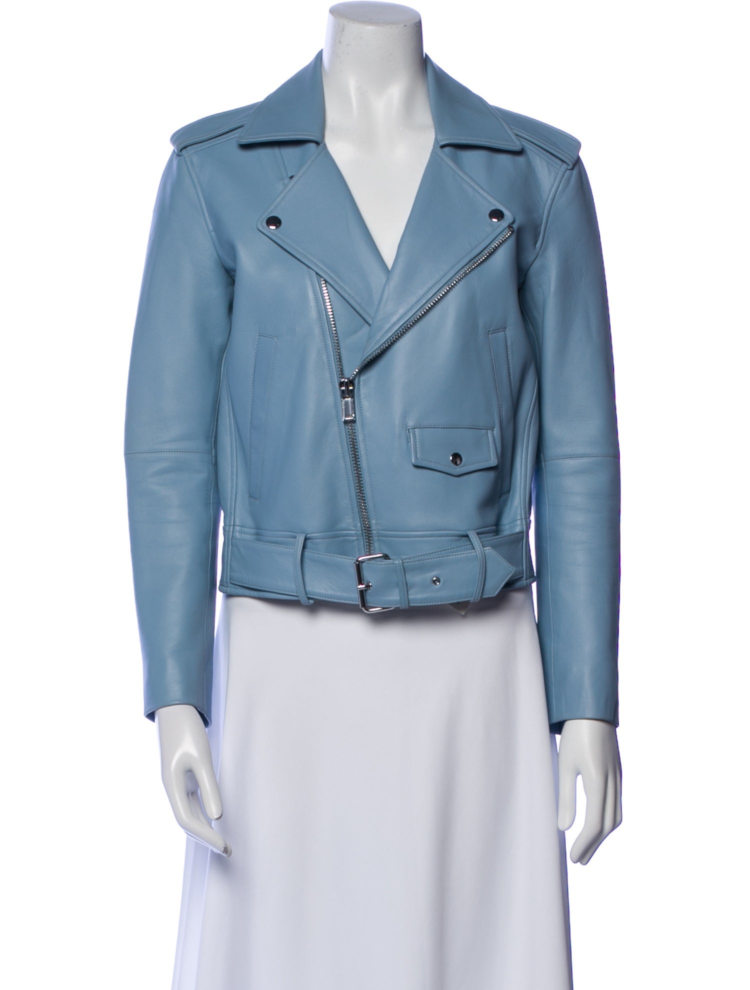 Theory Lamb Leather Biker Jacket