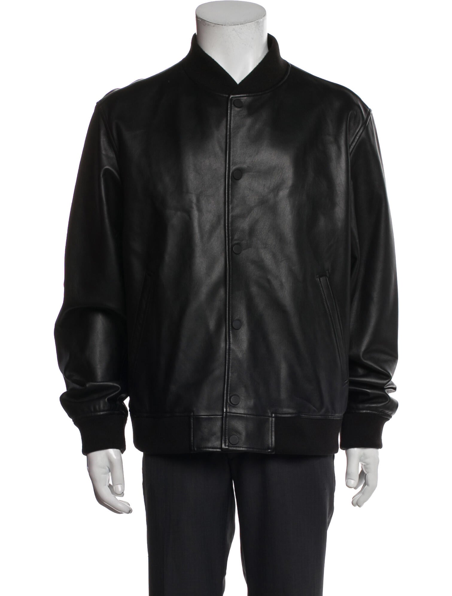 Theory Lamb Leather Bomber Jacket