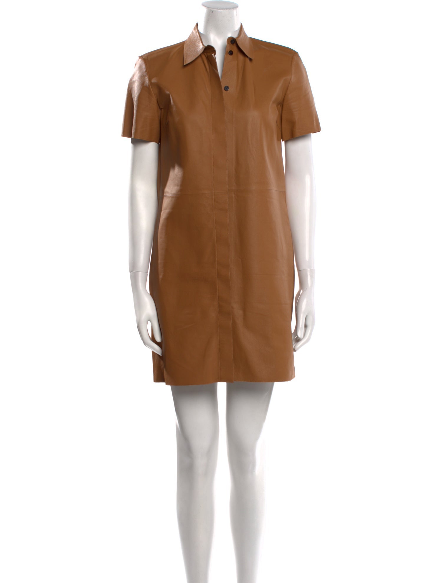 Theory Leather Mini Dress