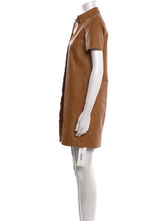 Theory Leather Mini Dress