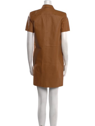 Theory Leather Mini Dress