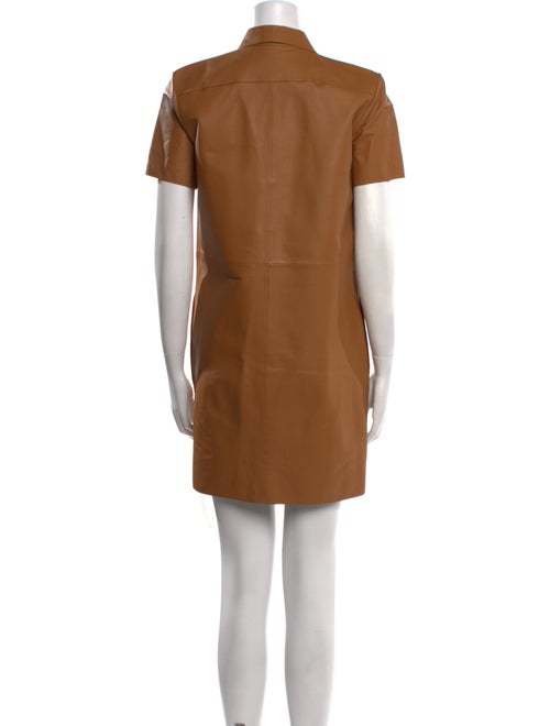 Theory Leather Mini Dress