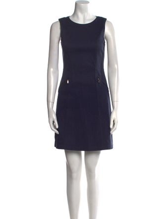 Theory Scoop Neck Mini Dress