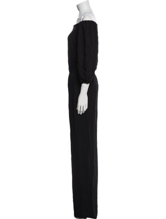 Theory Silk Bateau Neckline Jumpsuit