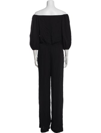 Theory Silk Bateau Neckline Jumpsuit
