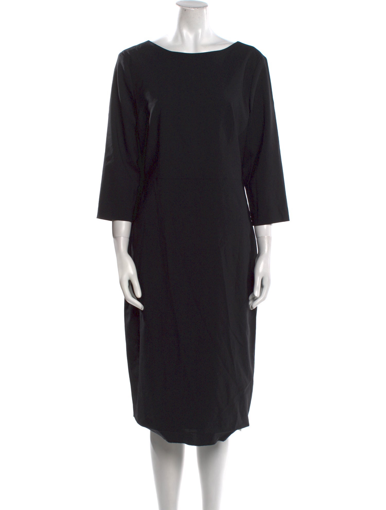 Theory Virgin Wool Midi Length Dress