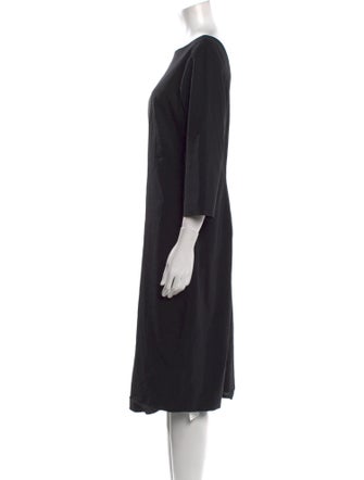 Theory Virgin Wool Midi Length Dress
