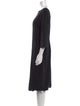 Theory Virgin Wool Midi Length Dress
