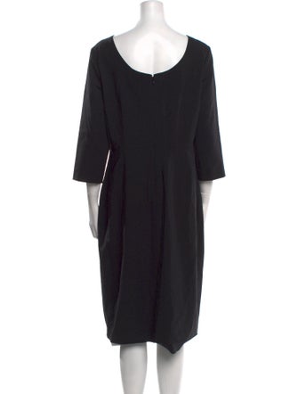 Theory Virgin Wool Midi Length Dress