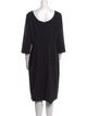 Theory Virgin Wool Midi Length Dress