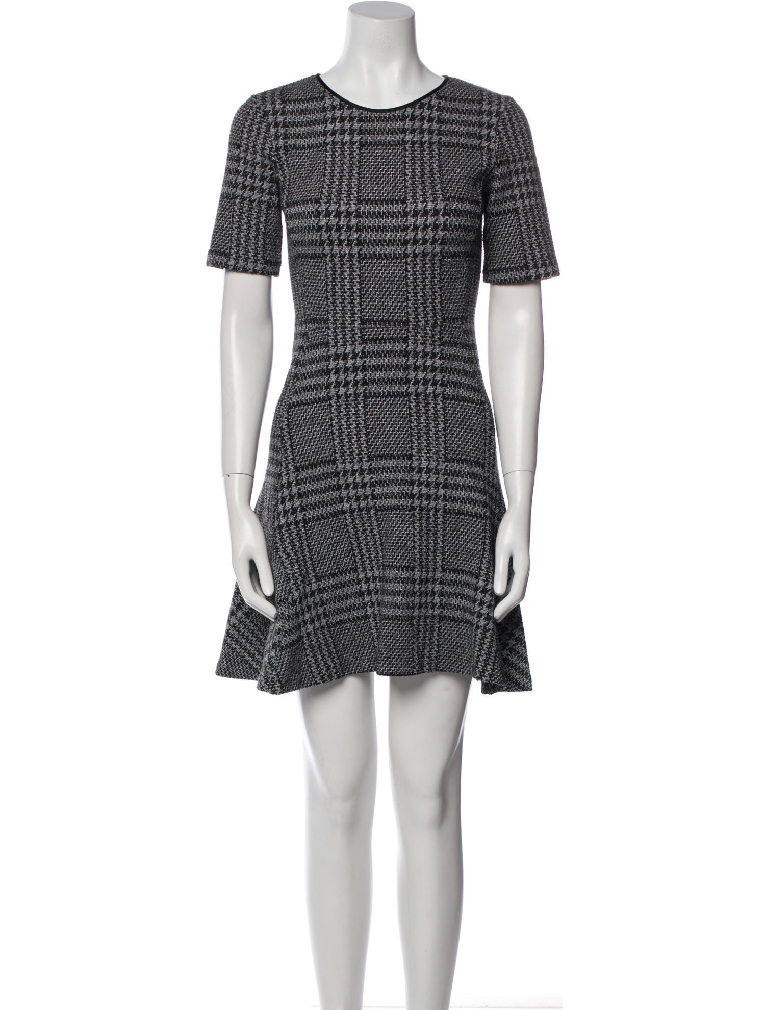 Theory Houndstooth Print Mini Dress