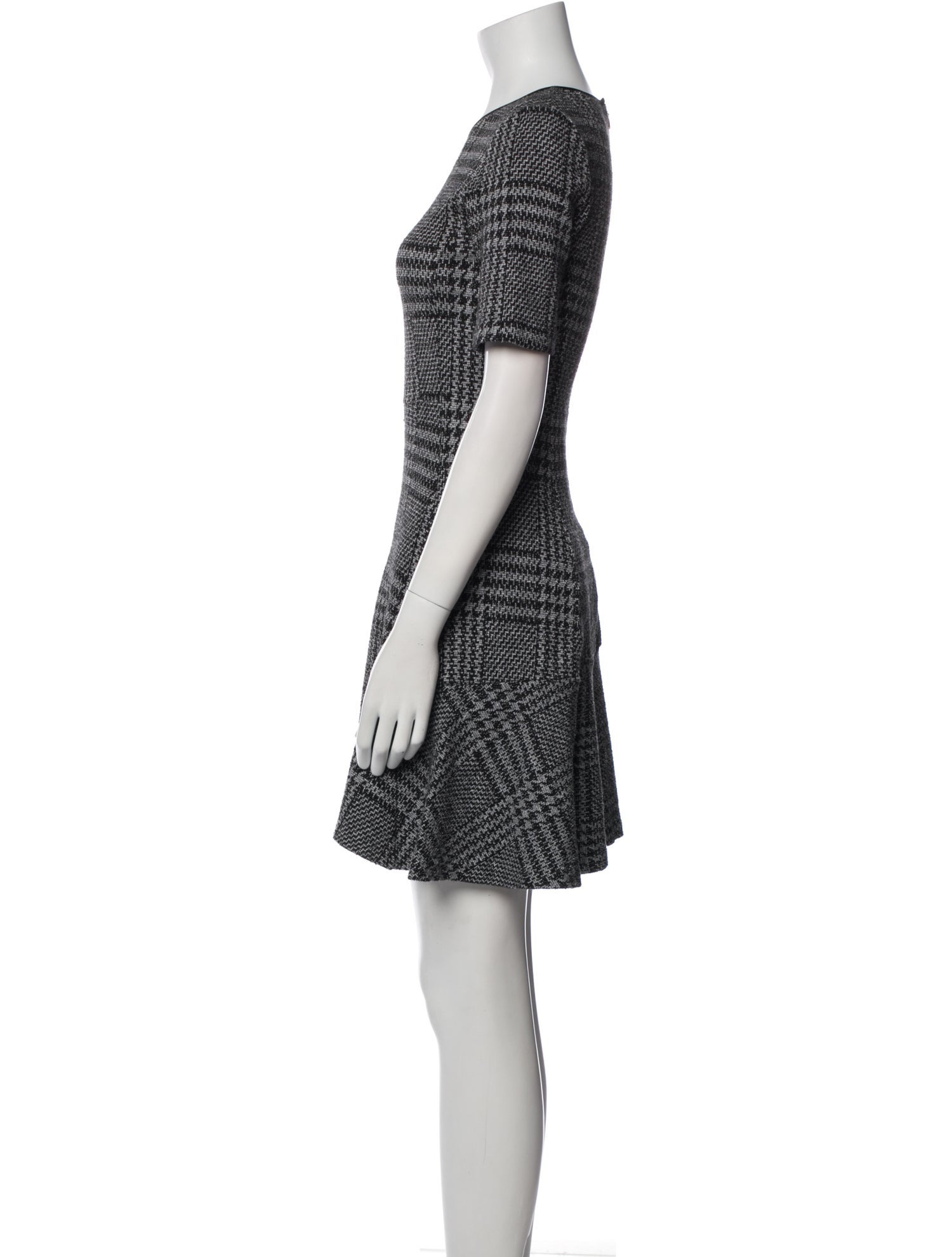 Theory Houndstooth Print Mini Dress