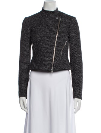 Theory Printed Biker Jacket