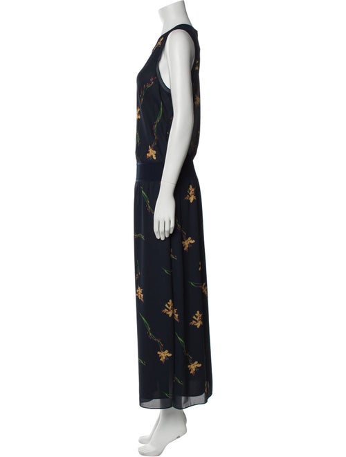Theory Floral Print Long Dress