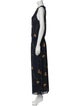 Theory Floral Print Long Dress