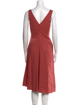 Theory V-Neck Midi Length Dress